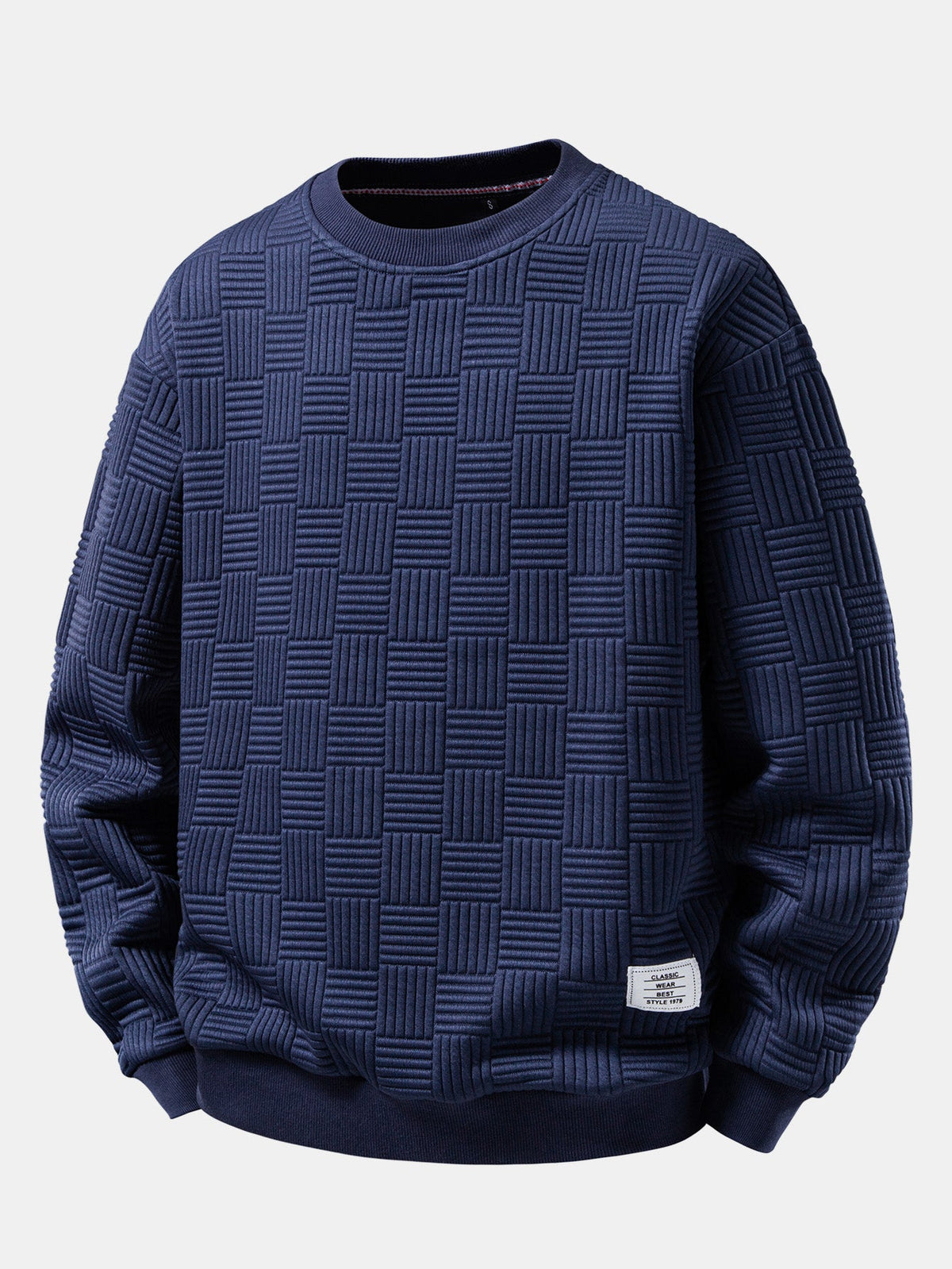 Relaxed Fit Stripe Jacquard Sweatshirt
