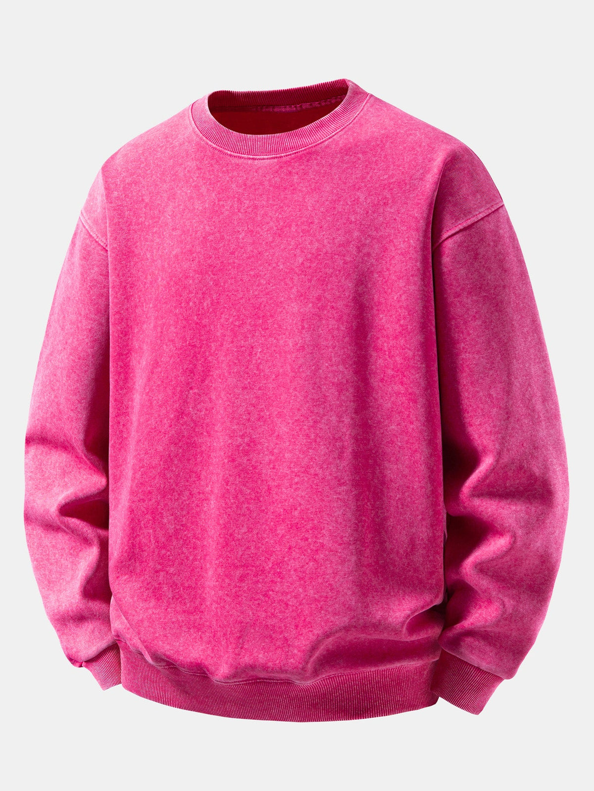 Relaxed Fit Washed Distressed Sweatshirt