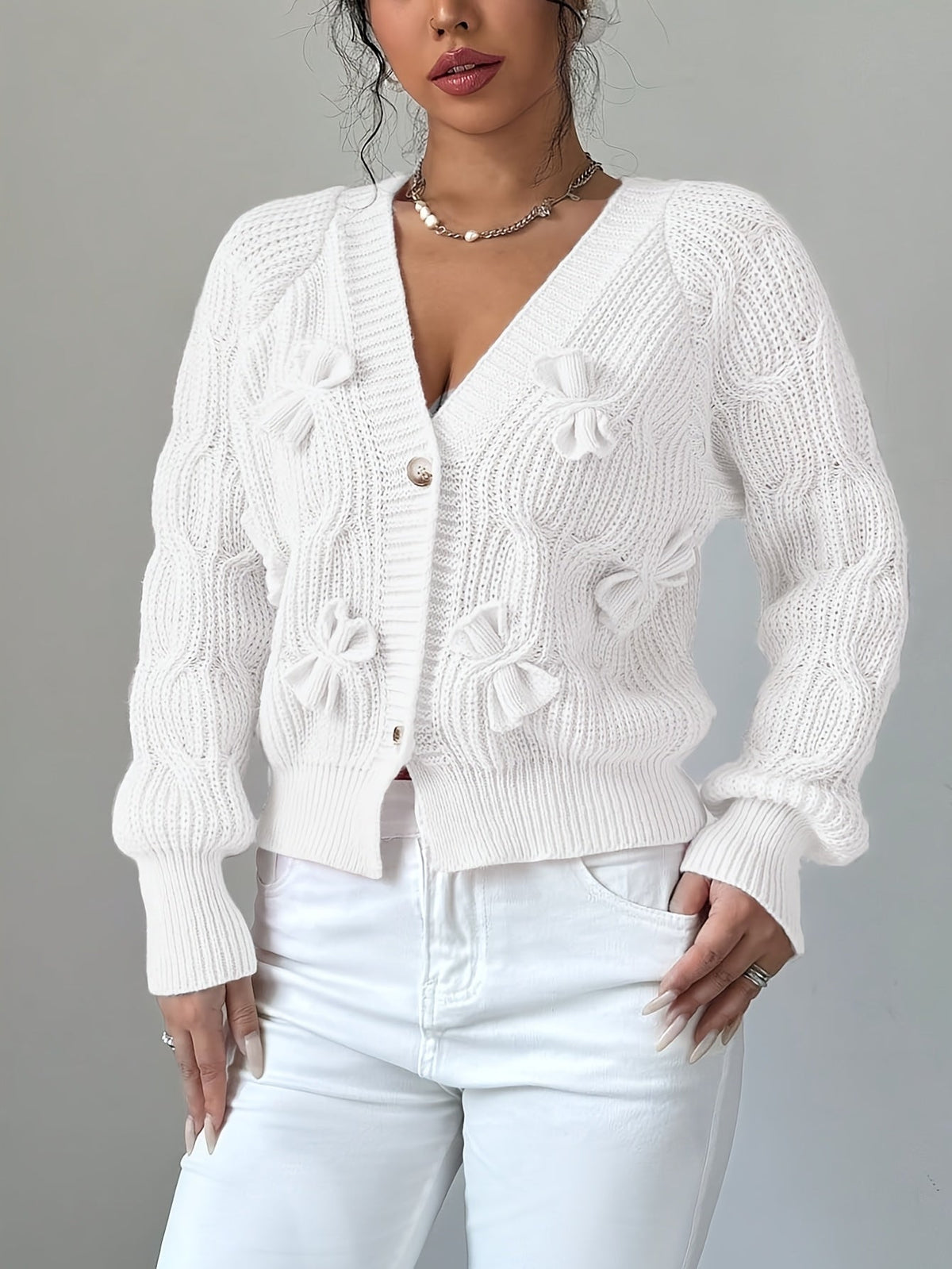 Primrose | Cardigan mit Schleifen-Detail