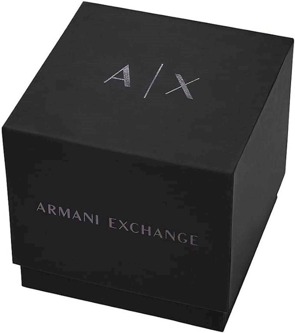 Armani Exchange Hampton AX2413 Herren-Chronograph – Schwarzes Zifferblatt mit schwarzem Edelstahlarmband