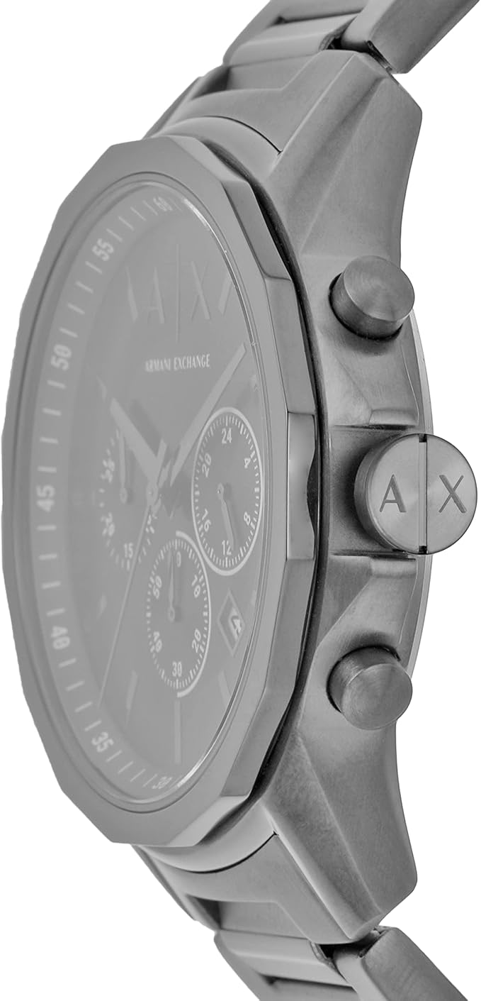 Armani Exchange Drexler AX2603 Herren-Chronograph – Graues Zifferblatt mit Edelstahlarmband