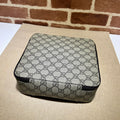 Gucci GG Supreme Jewellery Travel Case – Navy Blue Trim Double Zip