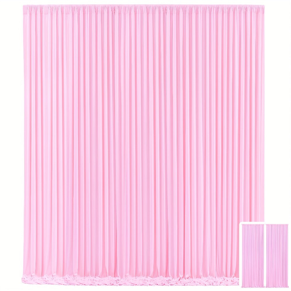 Party Backdrop Curtains 2pcs 59x118 Inch with Poles Wrinkle-Resistant Non-Transparent Fabric for an Everyday Personal Care Routine
