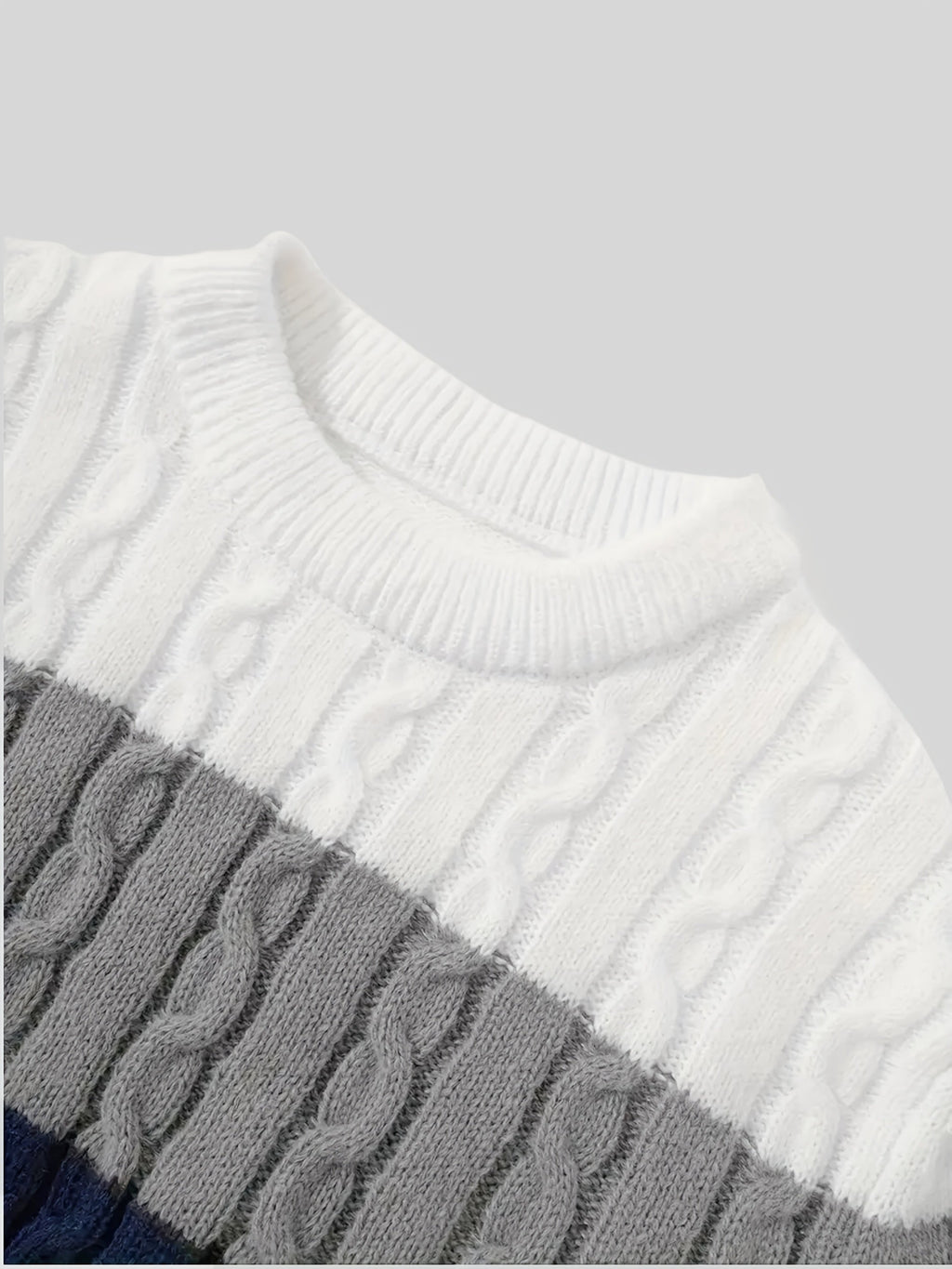 Bradley | Strukturierter Zopfmuster-Pullover