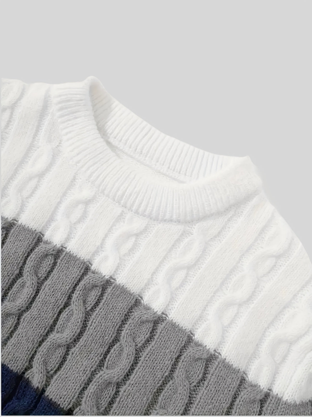 Bradley | Strukturierter Zopfmuster-Pullover