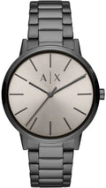 Armani Exchange Cayde AX2722 Herren-Analog-Uhr – Graues Zifferblatt mit passendem grauem Edelstahlarmband