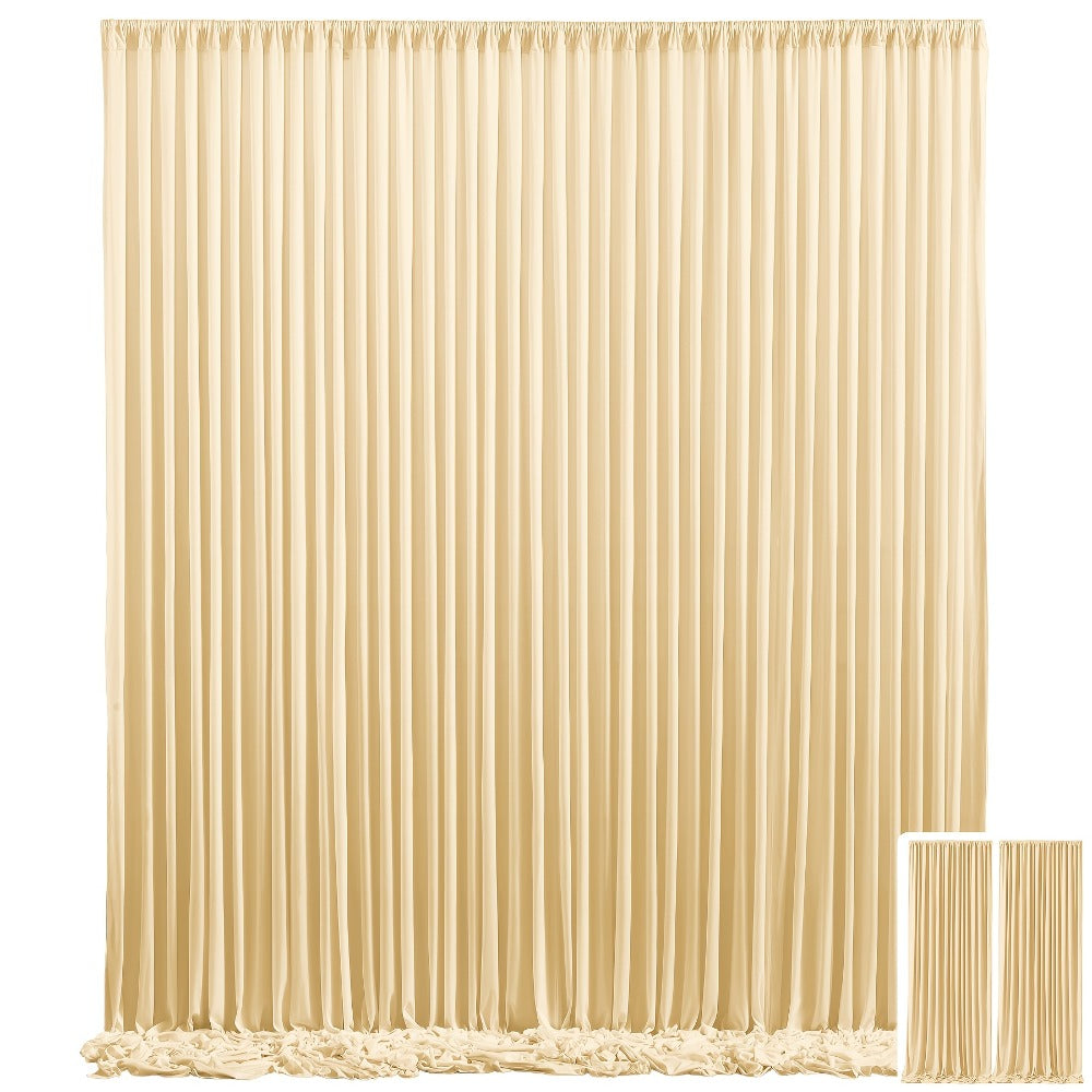 Two-Panel Photography Backdrop Curtain Set in 16 Colors with 59 x 85-Inch Panels and Pole Pockets