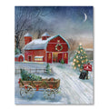 Christmas on the Farm Gallery-Wrapped Canvas Wall Art