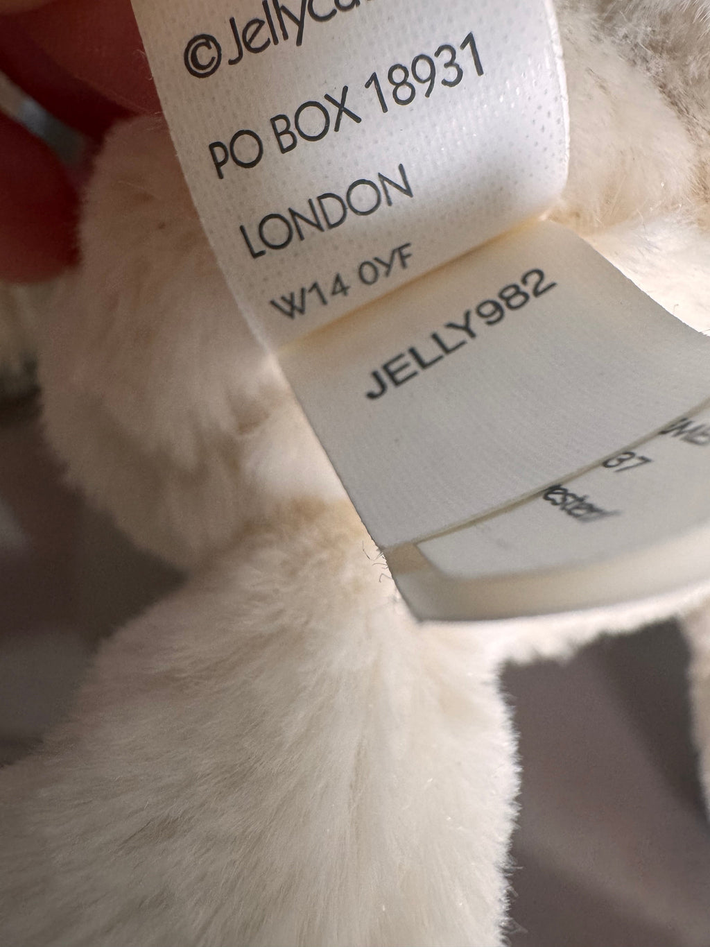 Jellycat Small Bashful Cream Bunny with Whiskers and Paws