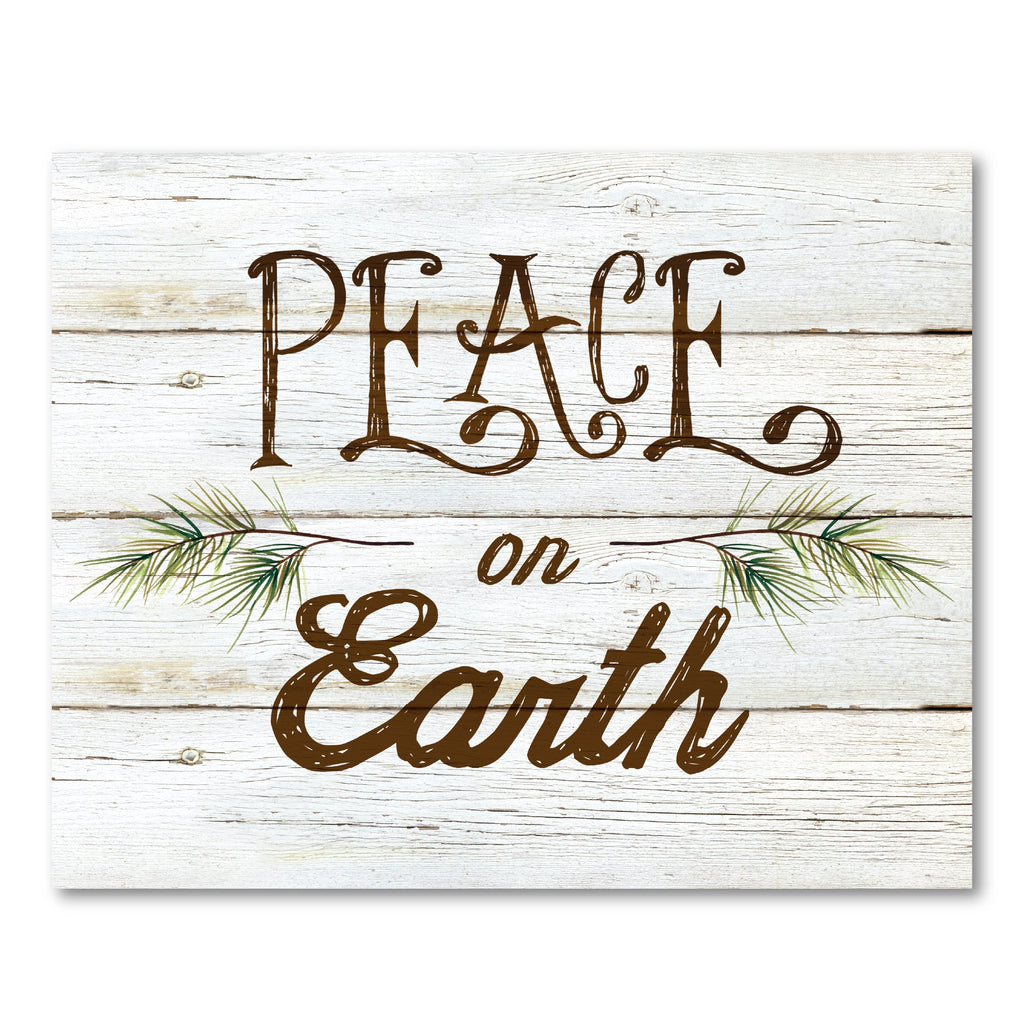 Peace on Earth Sprigs Gallery-Wrapped Canvas Wall Art