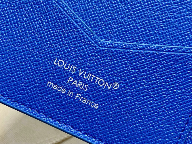 Louis Vuitton Basketball Court Monogram Compact Wallet — Blue