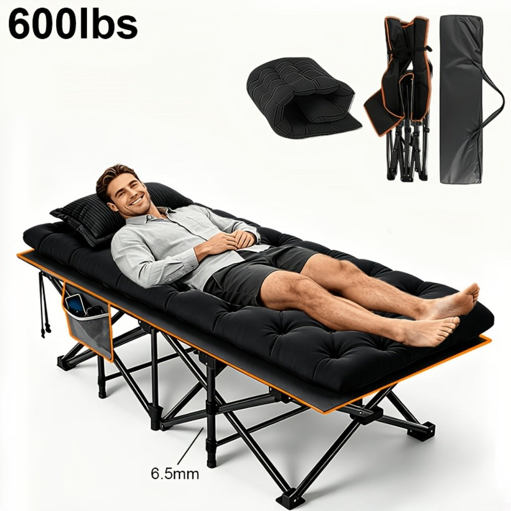75-Inch Oversized Folding Bed with Tool-Free Assembly for Bedroom Comfort and Support