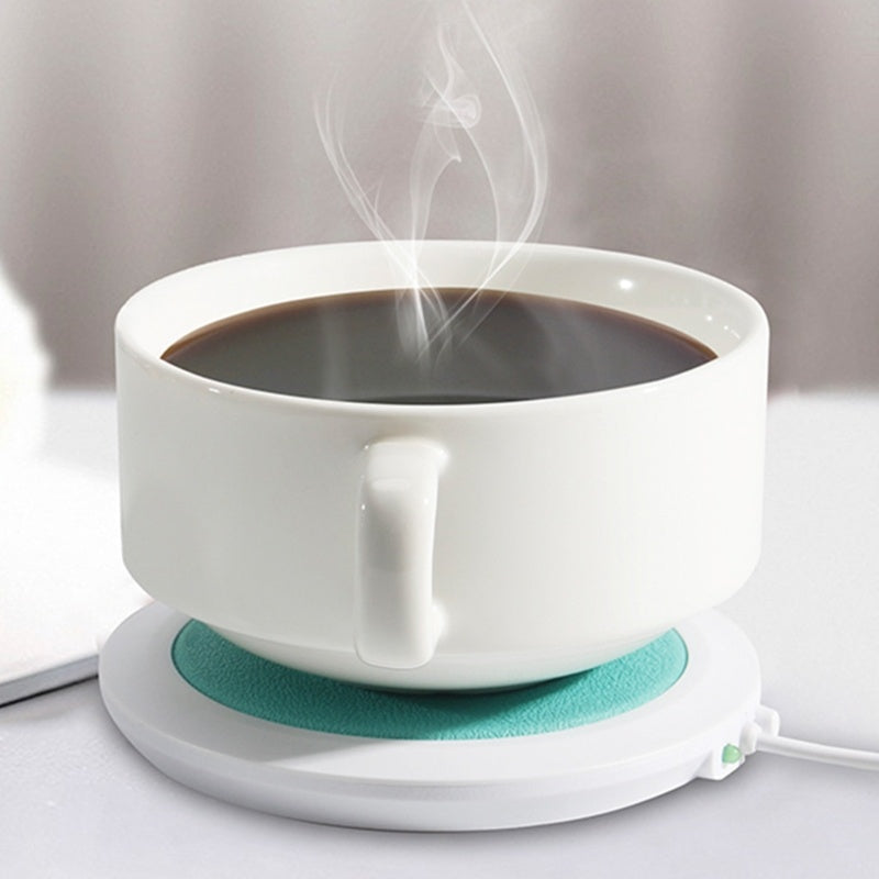 ☕ USB Cup Warmer Mat Pad – Portable Coffee & Tea Mug Heating Coaster