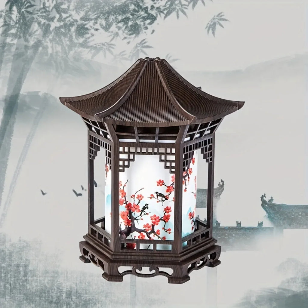 Chinese-Style Mini Humidifier with Night Light