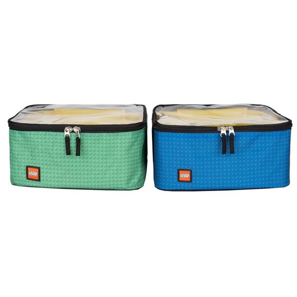 Carry Gear Solutions LEGO SC0198-750 Storage Container Medium Blue/Green 2-Pack