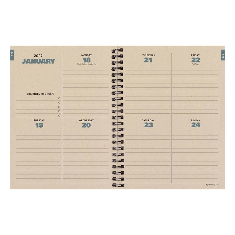 2027 Rugged Patch Medium Weekly Monthly Planner