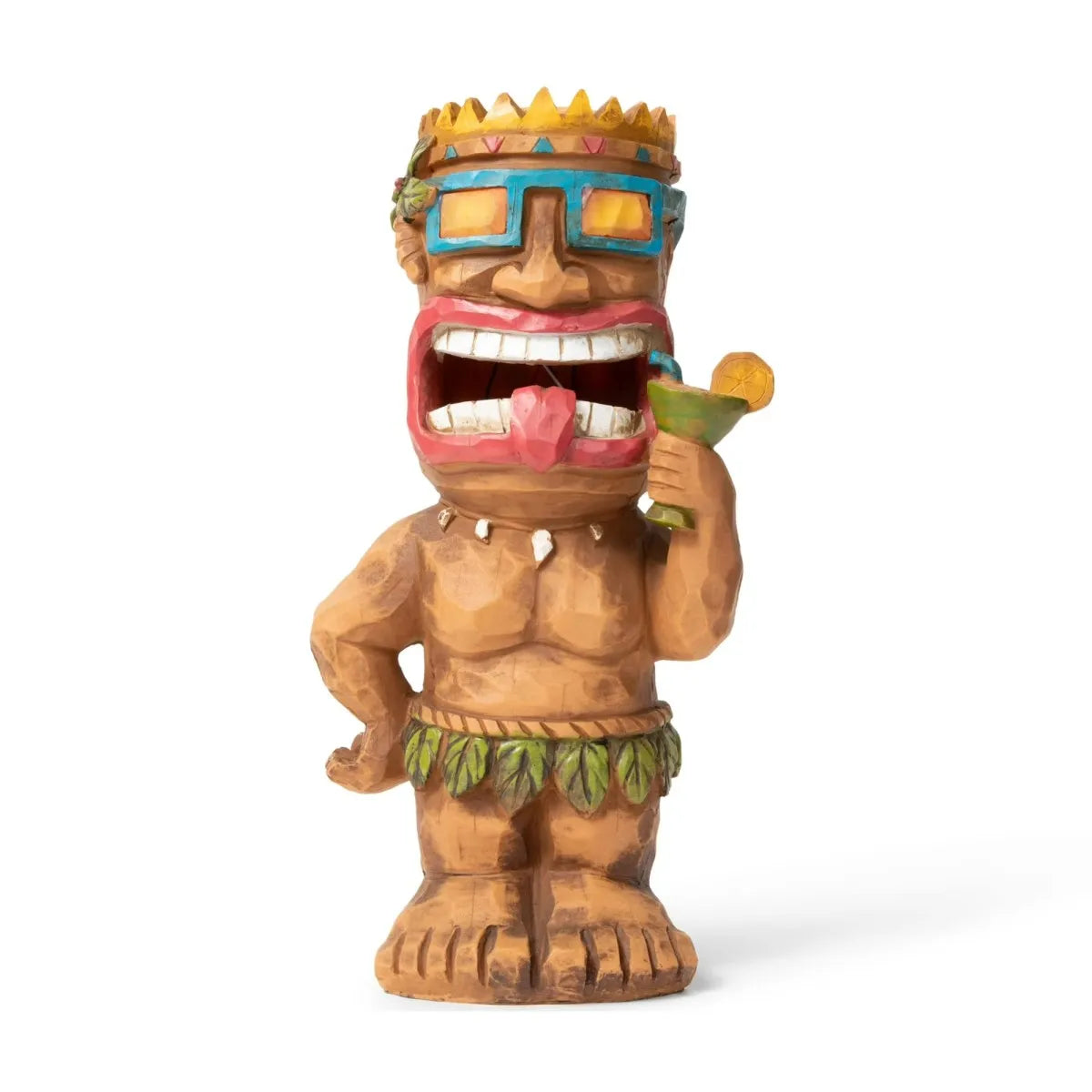 Hawaiian Tiki Man Solar LED Landscape Light