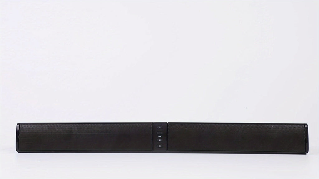Detachable 19.3-Inch TV Soundbar with Four-Speaker Layout, TF, AUX, FM, RCA and TWS Inputs