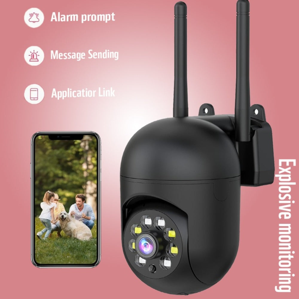 Indoor Security Camera 4-Pack with 3MP Video, Dual-Band WiFi, Color Night Vision and Cloud Storage Options