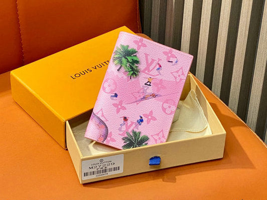 Louis Vuitton Tropical Paradise Monogram Compact Wallet — Blush Pink