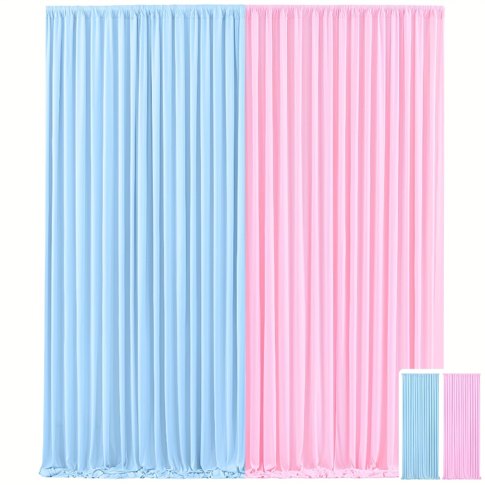 Party Backdrop Curtains 2pcs 59x118 Inch with Poles Wrinkle-Resistant Non-Transparent Fabric for an Everyday Personal Care Routine