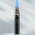 Kitchen Torch Lighter Carbon Fiber Windproof, Adjustable High-Temperature Flame with Safety Lock