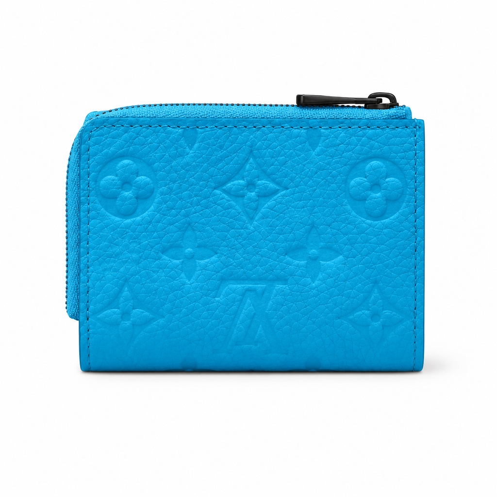 Louis Vuitton Pocket Organiser Card Holder – Turquoise Blue Monogram Empreinte