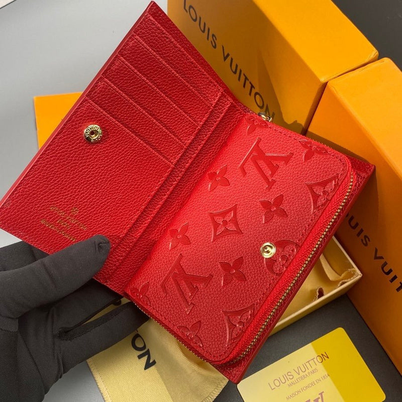 Louis Vuitton Zippy Coin Purse – Monogram Empreinte Giant Red