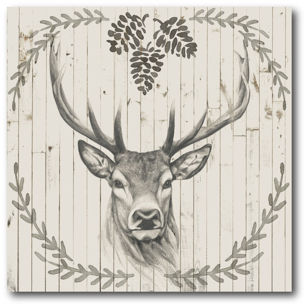 Cabin Christmas IV Gallery-Wrapped Canvas Wall Art