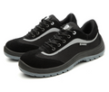 Men's Suede Leather Safety Shoes with Durable Anti-Slip Sole