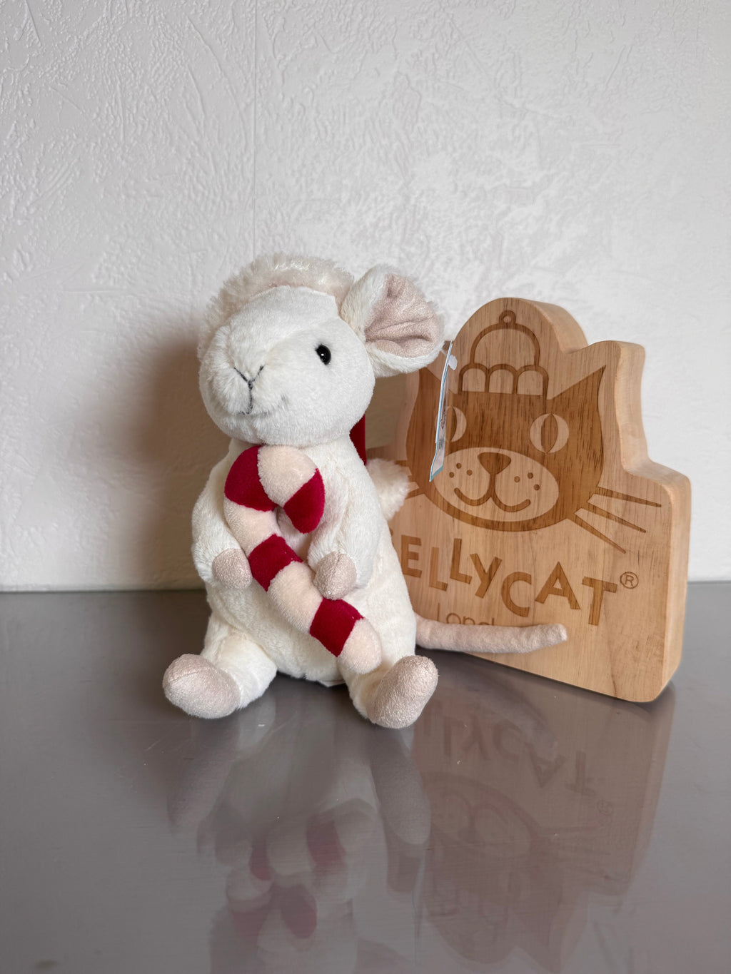 Jellycat Merry Mouse With Candy Cane