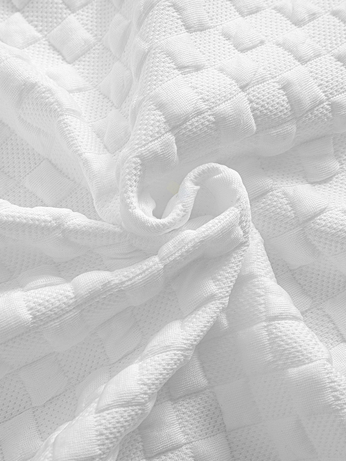 Checkerboard Sleeveless Zip Up Hoodie