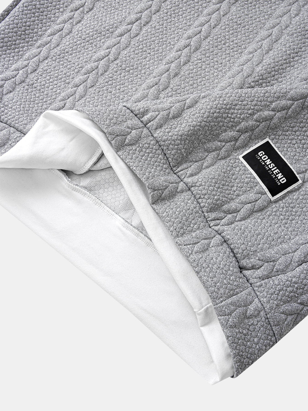 Relax Fit 2-in-1 Twist Jacquard Sweatshirt