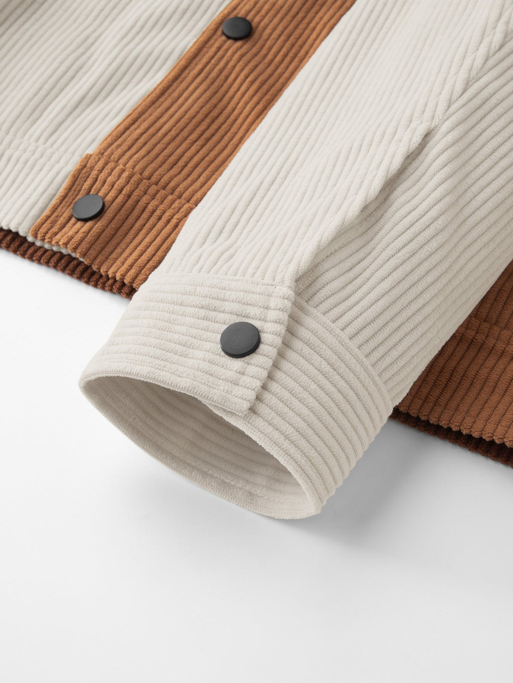 Color Block Corduroy Jacket