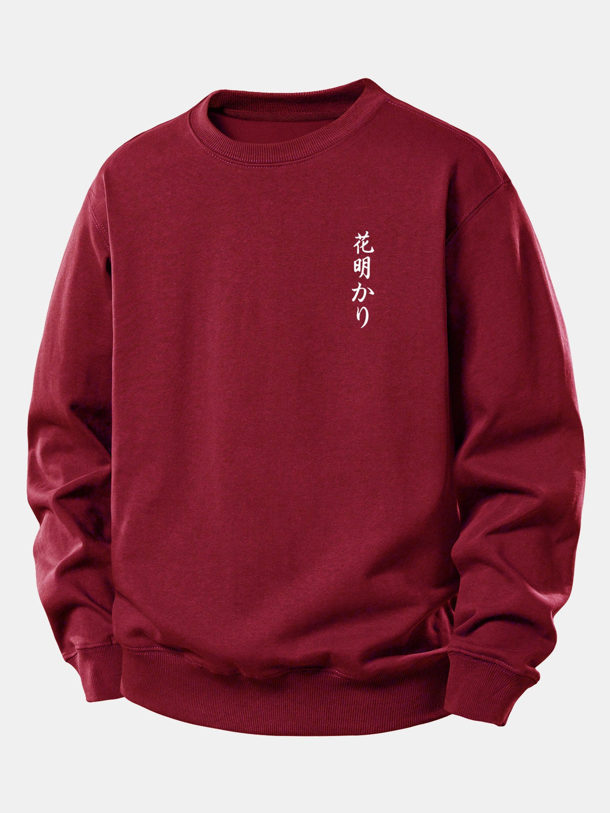 Japanese Cherry Blossoms Print Relax Fit Sweatshirt