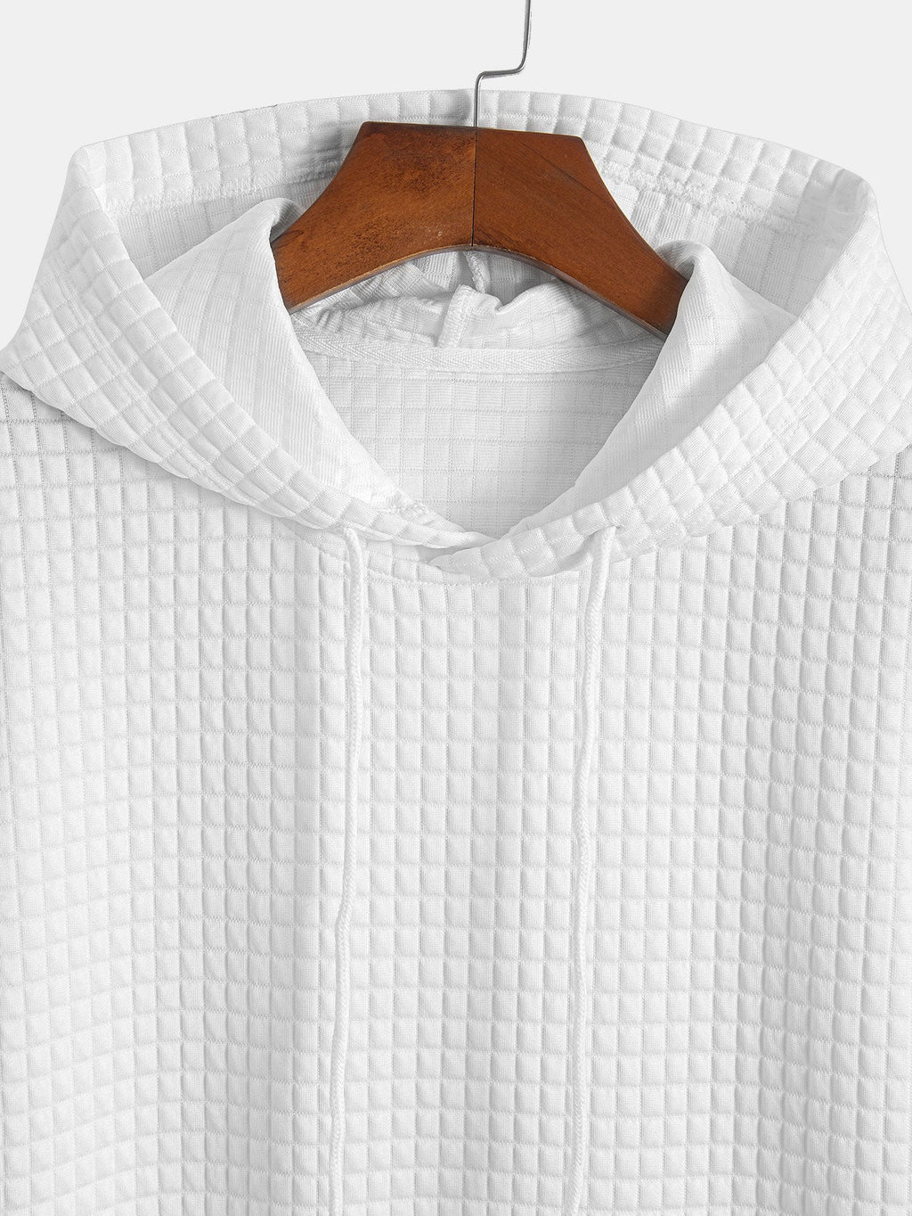 Kangaroo Pocket Waffle Hooded T-Shirt