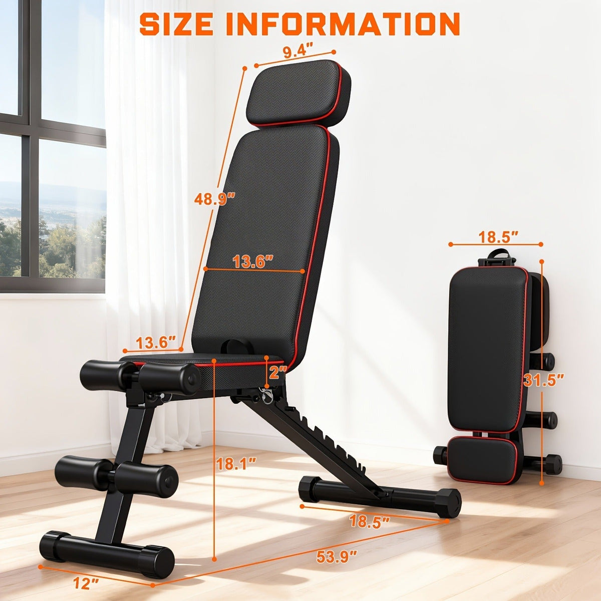 Adjustable Weight Bench in a Foldable 14-in-1 770lb Capacity Design for Full Body Strength Training at Home
