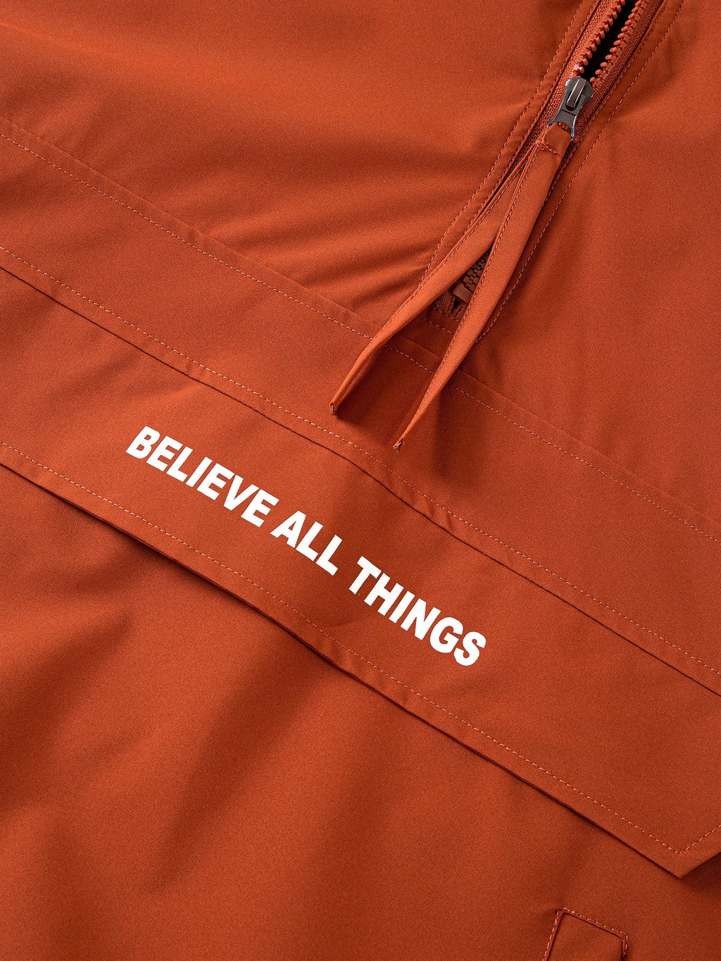Half Zip Hooded Windbreaker Pullover