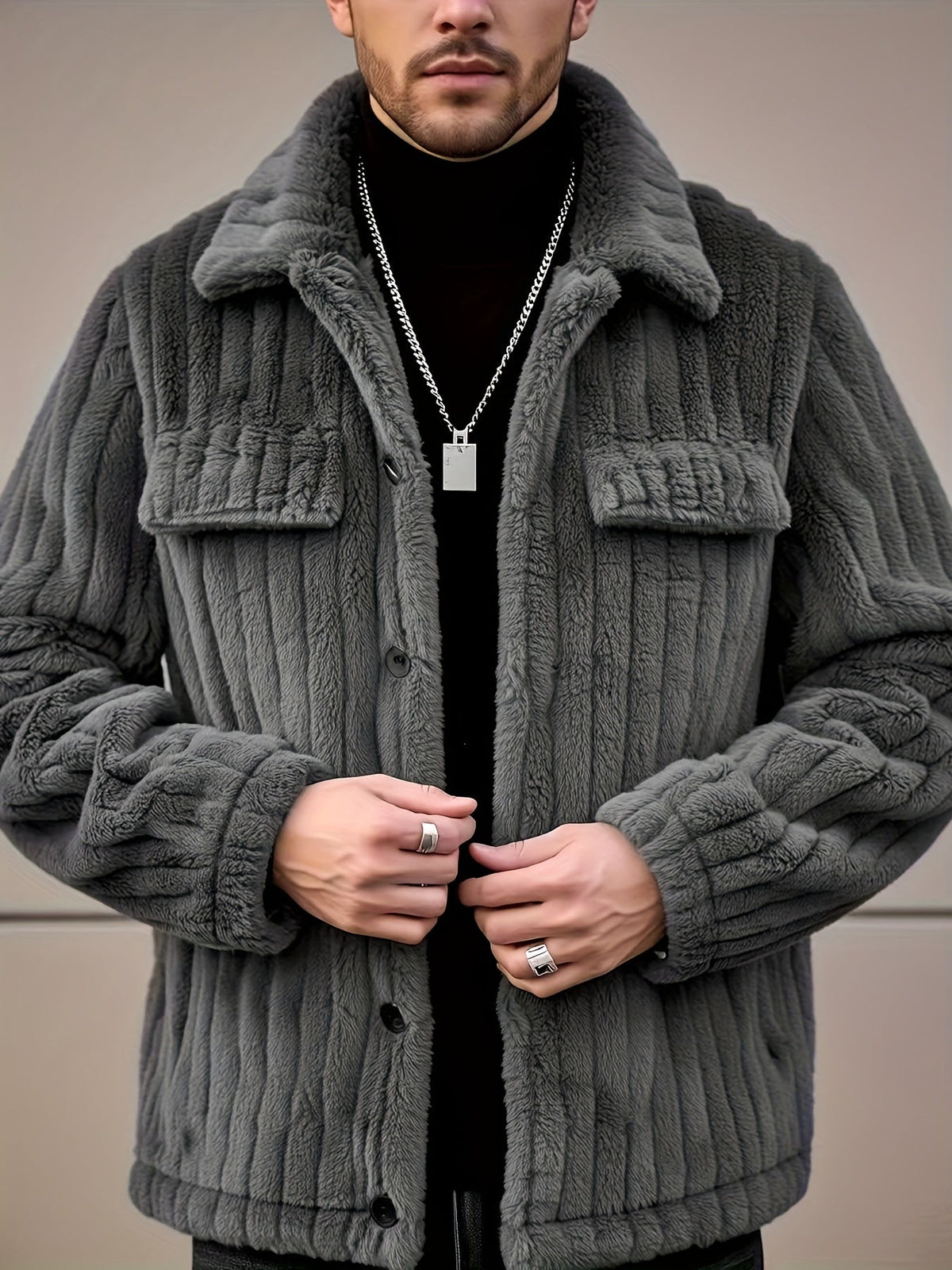 Warren | Kuschelige Winterjacke mit Struktur