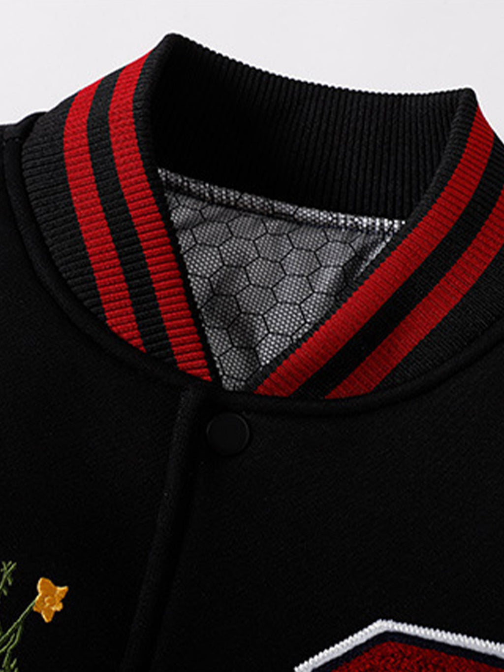 Embroidered Patch Varsity Jacket