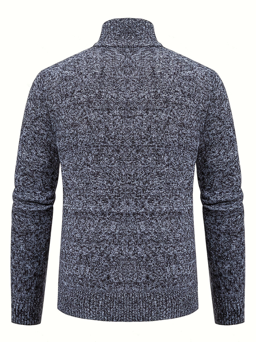 Edmund | Textured Stand-Collar Zip Cardigan