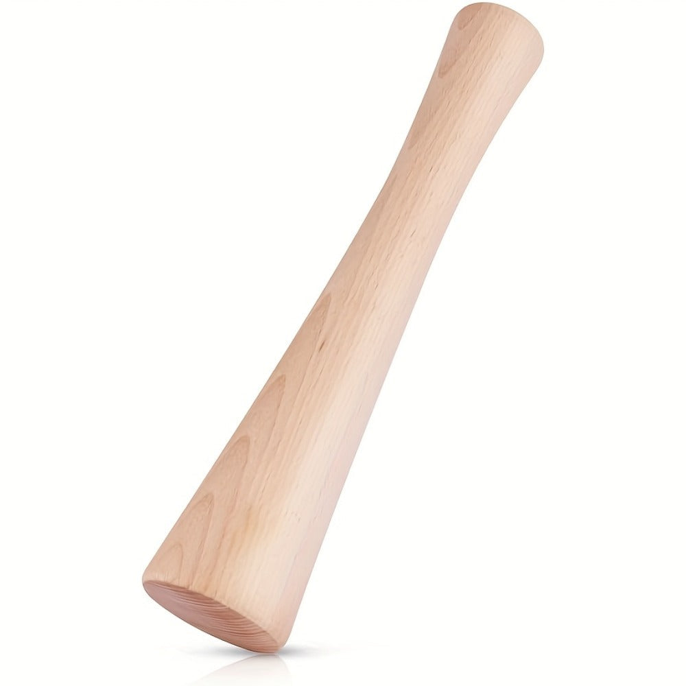 Wooden Sauerkraut Pounder for Mason Jars - 11.6 Inch Solid Wood Fermentation Tamper Kraut Pounder Pestle for Vegetable Fermentation