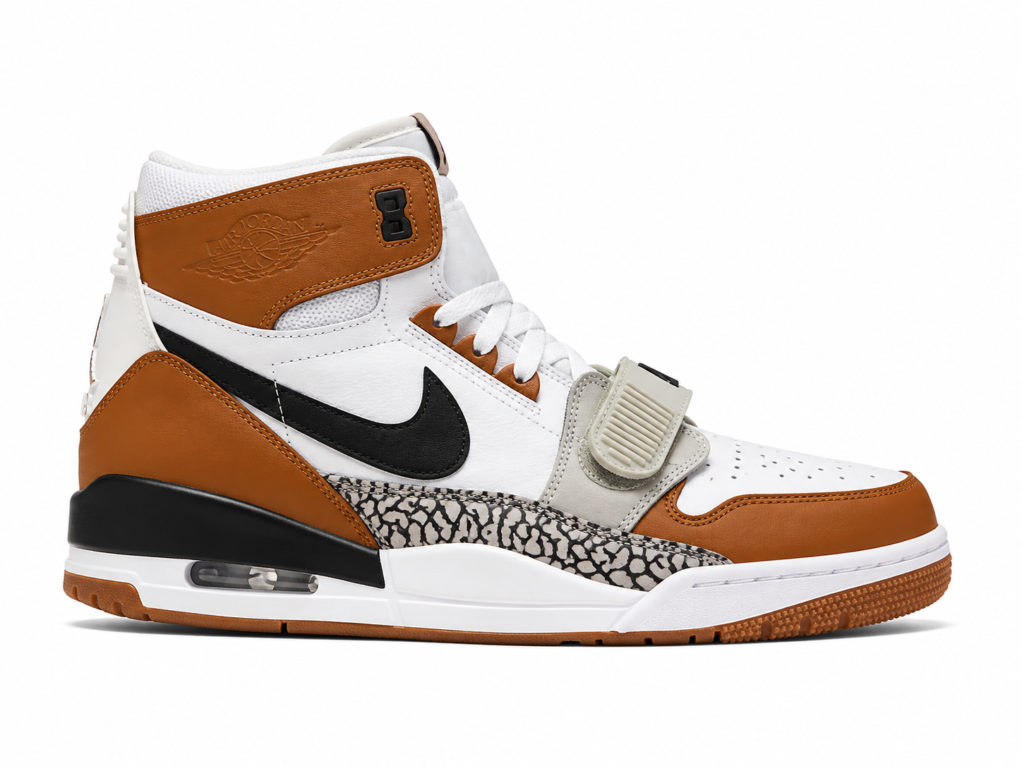 Air Jordan Legacy 312 Wheat Gum – White / Tan / Black / Cement / Gum