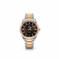Omega Seamaster Aqua Terra GMT – Two-Tone Steel Rose Gold Brown Teak Dial Red GMT Hand Date Two-Tone Bracelet