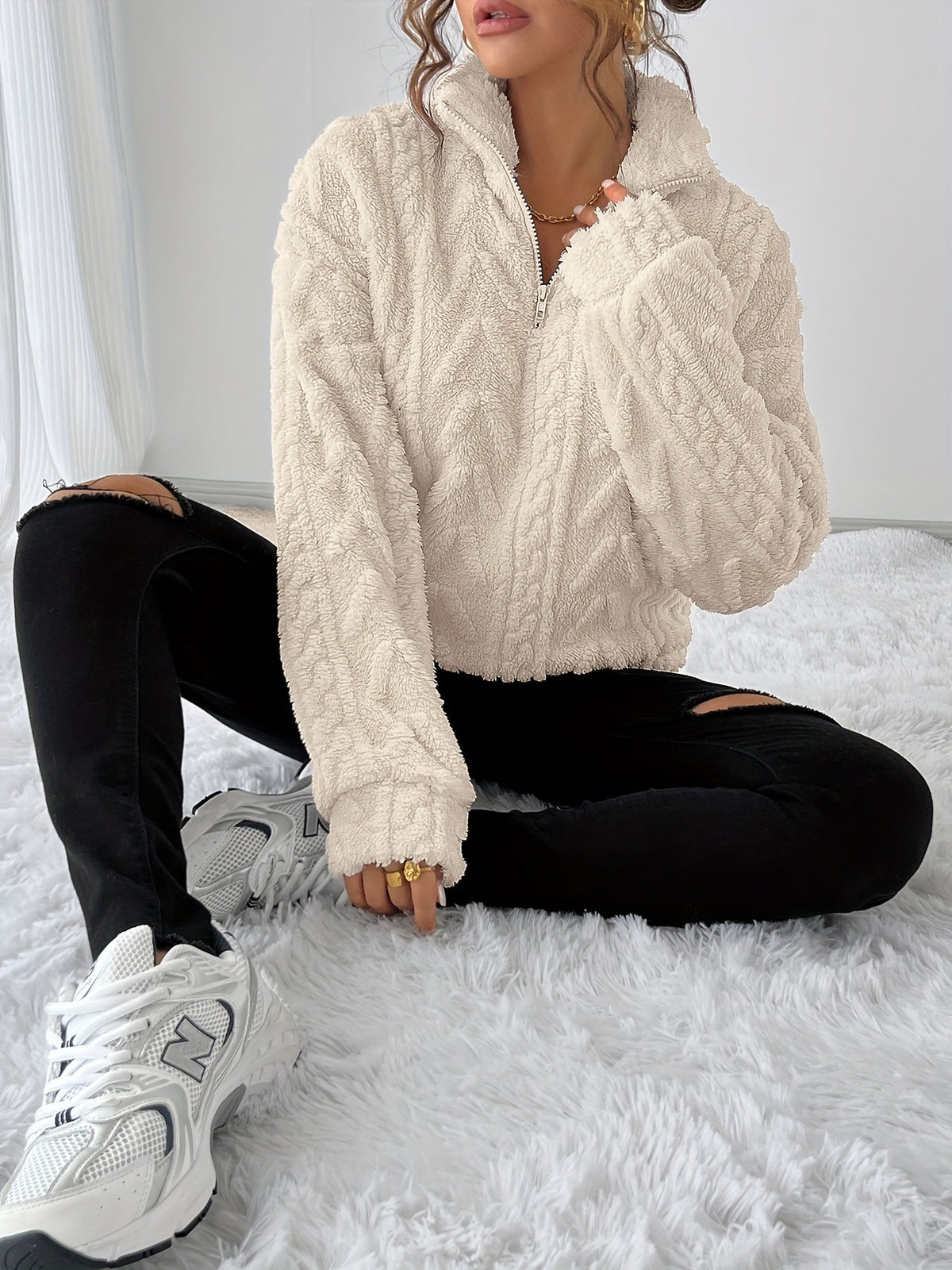 Susanna | Kuscheliges Sweatshirt mit Struktur