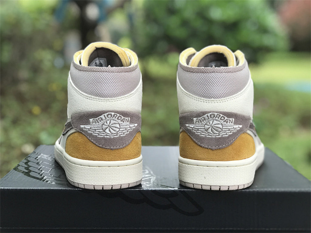 Air Jordan 1 Mid SE Craft Inside Out – Sail / Mocha / Wheat