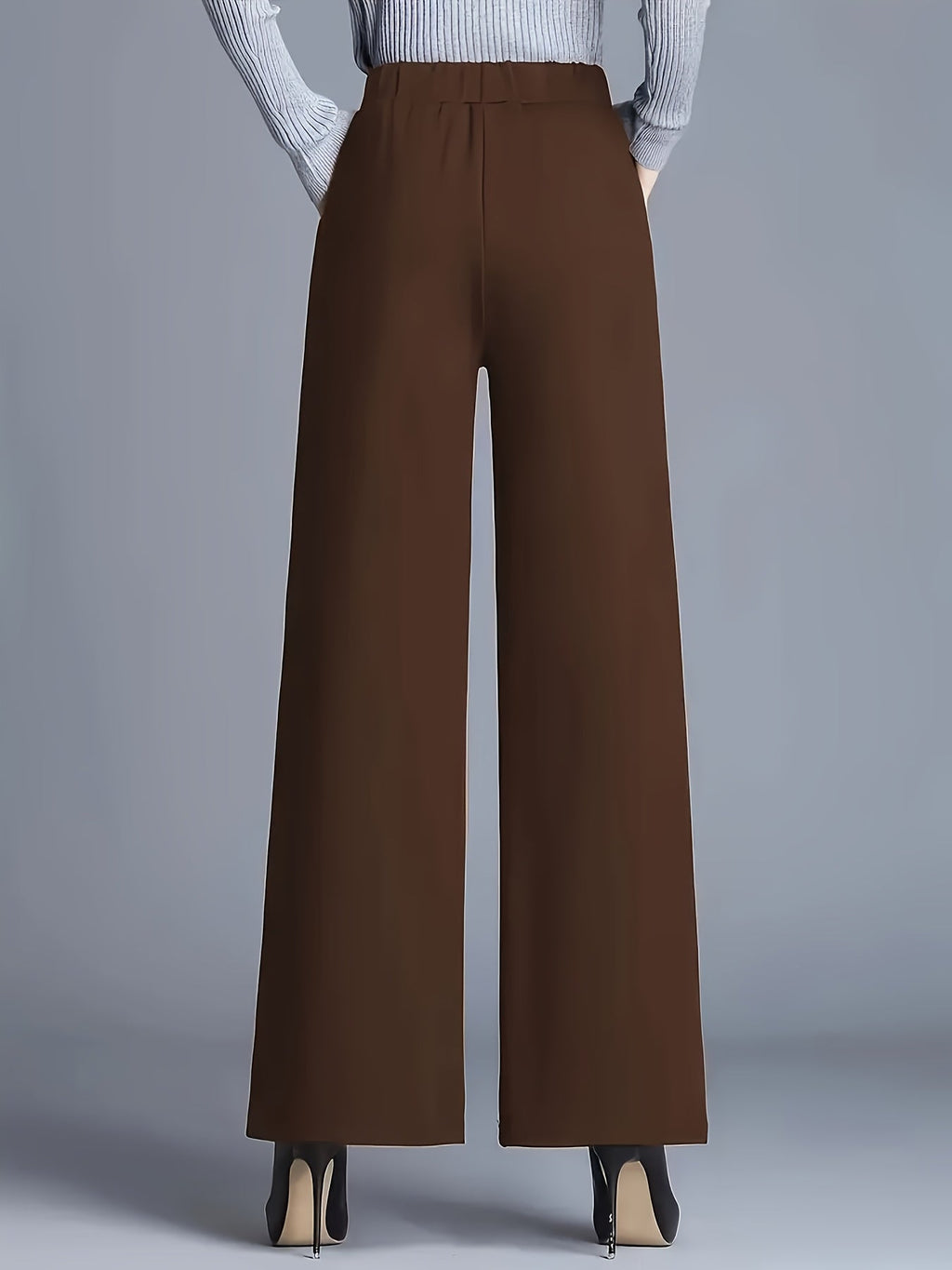 Marlene | High-Waisted Straight-Leg Trousers