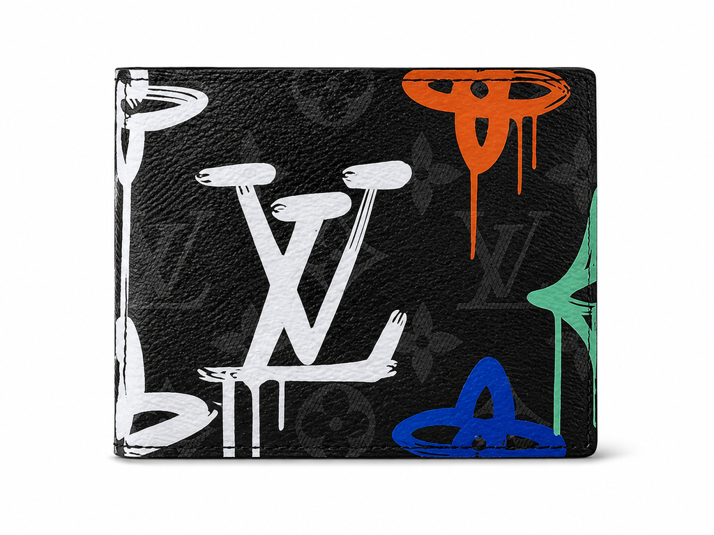 Louis Vuitton Multiple Wallet – Monogram Eclipse Graffiti Multicolour