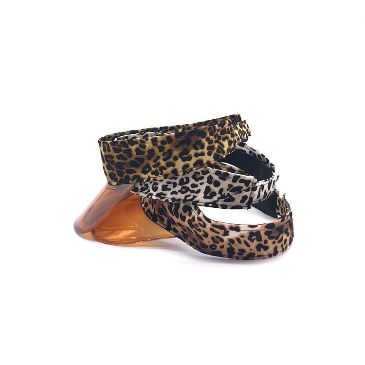 Cartwright Leopard Print Cotton Top Hat – No Crown, Adjustable, Korean Style
