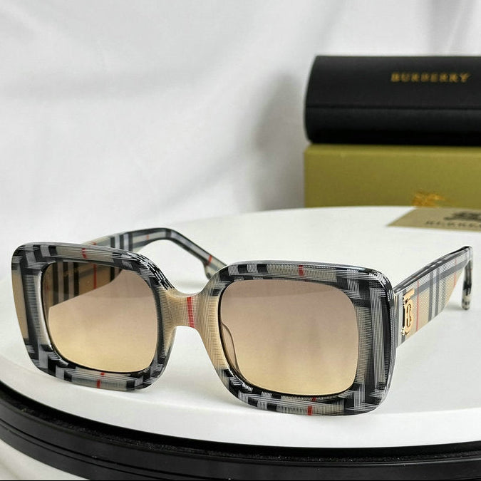 Burberry Vintage Check Oversized Square Sunglasses